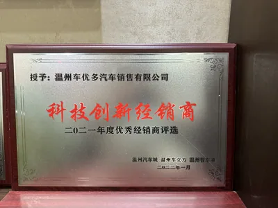 2021 年度科技创新经销商奖牌